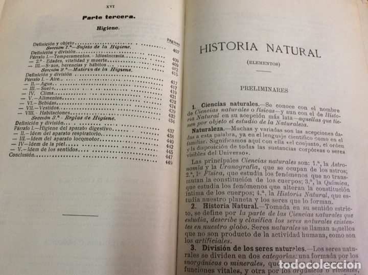 Libros antiguos: ELEMENTOS DE HISTORIA NATURAL.BOYA -VILA.A&Ntilde;O 1924. - Foto 7