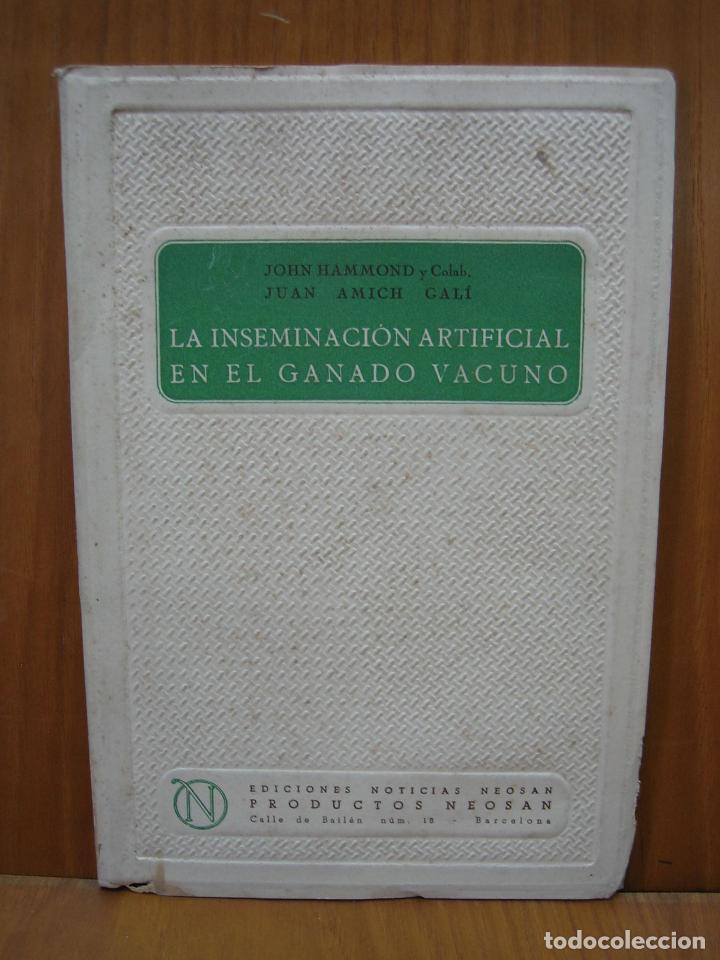Libros antiguos: Antiguo libro de iseminacion artificial en el ganado vacuno - Foto 1