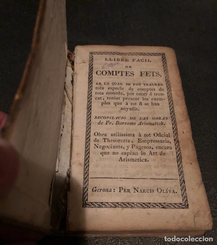 Libros antiguos: Llibre facil de comptes fets - Foto 1