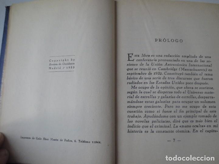 Libros antiguos: A. Eddington. La expansi&oacute;n del universo - Foto 2