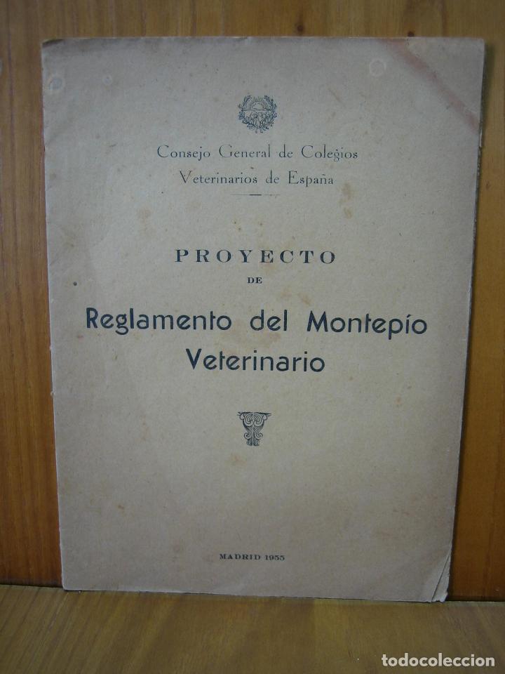 Libros antiguos: Proyecto de Montep&iacute;o Veterinario 1955 - Foto 2