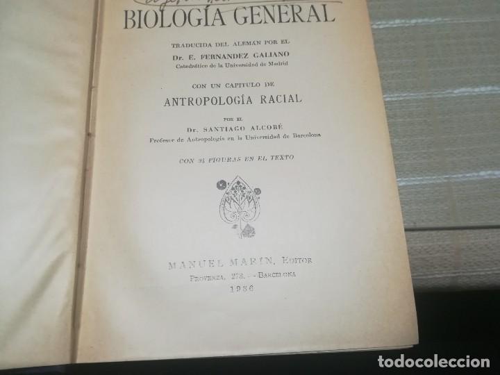 Libros antiguos: BIOLOGIA GENERAL. HERMANN ROMPP. 1936. - Foto 1