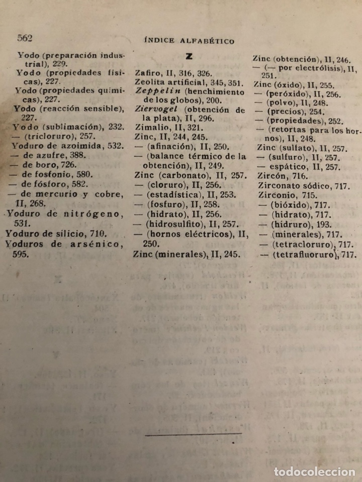 Libros antiguos: Qu&iacute;mica general y aplicada a la industria - Foto 7