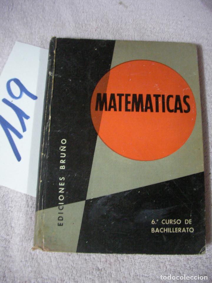 Libros antiguos: ANTIGUO LIBRO DE TEXTO - MATEMATICAS 6&ordm; CURSO - Foto 1
