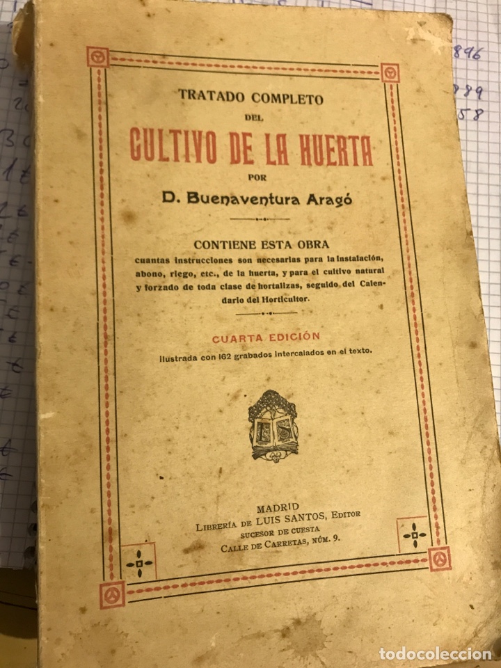 Libros antiguos: Cultivo de la huerta 1931 - Foto 1