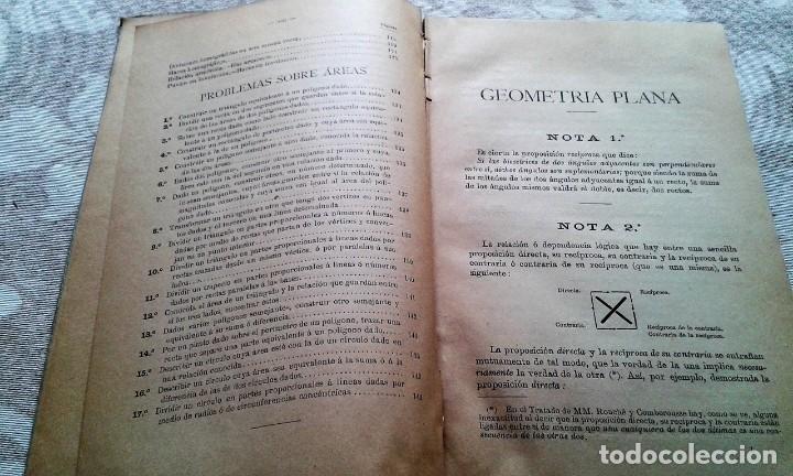 Libros antiguos: NOTAS AL TRATADO DE GEOMETR&Iacute;A ROUCH&Eacute; 1909 - Foto 4