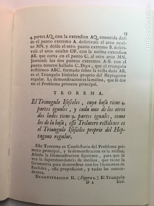 Libros antiguos: Elementos de Geometria de Euclides, facsimil de la edici&oacute;n espa&ntilde;ola editada en Bruselas en 1684 - Foto 2