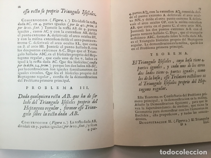 Libros antiguos: Elementos de Geometria de Euclides, facsimil de la edici&oacute;n espa&ntilde;ola editada en Bruselas en 1684 - Foto 3