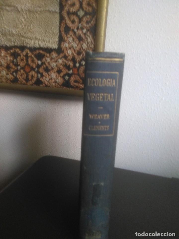 Libros antiguos: Weaver y Clements, Ecolog&iacute;a Vegetal - Foto 2