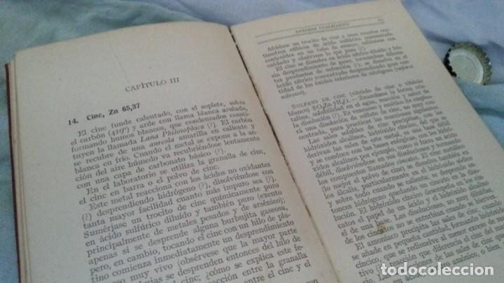 Libros antiguos: Libro centenario INTRODUCCI&Oacute;N AL AN&Aacute;LISIS QU&Iacute;MICO del a&ntilde;o 1921 - Foto 7