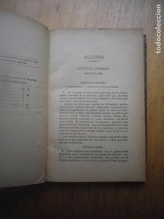 Libros antiguos: ALGEBRA - Foto 2