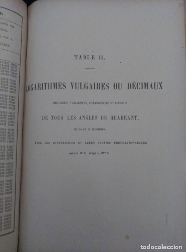 Libros antiguos: Tables de Logarithmes a Sept Decimales, L. Schr&ouml;n, Franc&eacute;s - Foto 6