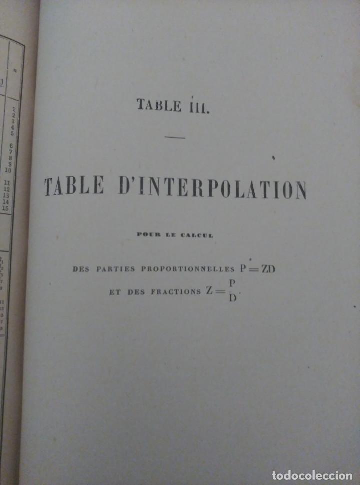 Libros antiguos: Tables de Logarithmes a Sept Decimales, L. Schr&ouml;n, Franc&eacute;s - Foto 7