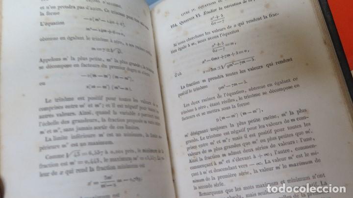 Libros antiguos: 1853.- LE&Ccedil;ONS D&acute;ALGEBRE. BRIOT - Foto 3