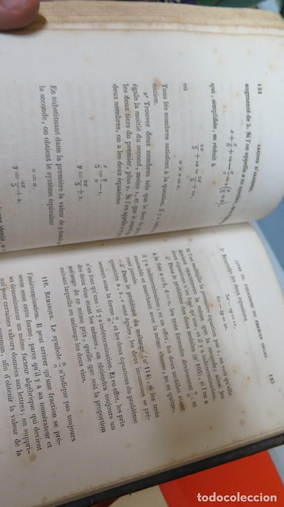 Libros antiguos: 1853.- LE&Ccedil;ONS D&acute;ALGEBRE. BRIOT - Foto 4
