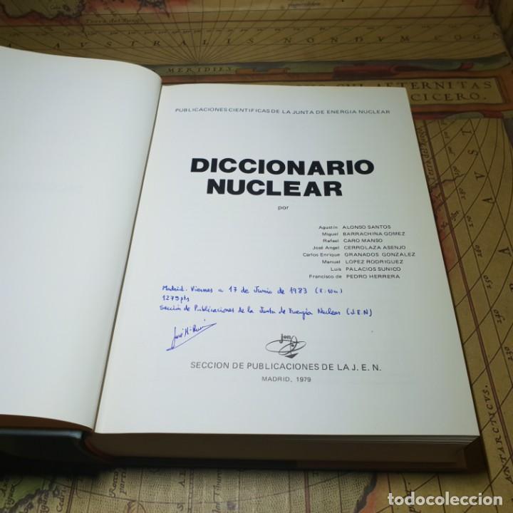 Libros antiguos: DICCIONARIO NUCLEAR. VVAA. EDICIONES J.E.N. 1979. - Foto 3