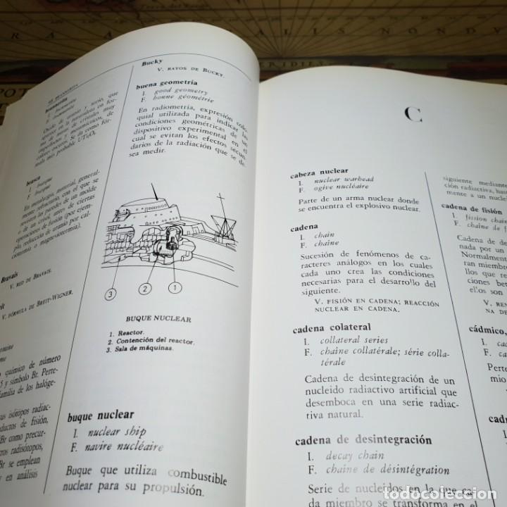 Libros antiguos: DICCIONARIO NUCLEAR. VVAA. EDICIONES J.E.N. 1979. - Foto 8