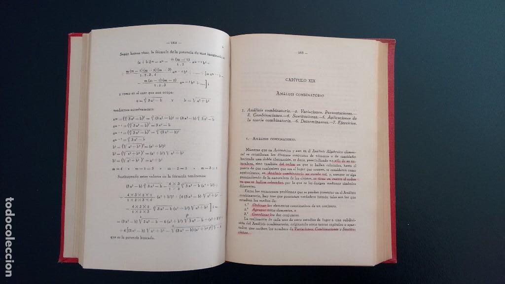 Libros antiguos: &Aacute;LGEBRA. LUIS TOR&Oacute;N. INSTITUTO SAMPER. PRIMERA EDICI&Oacute;N. MADRID, 1930. - Foto 7