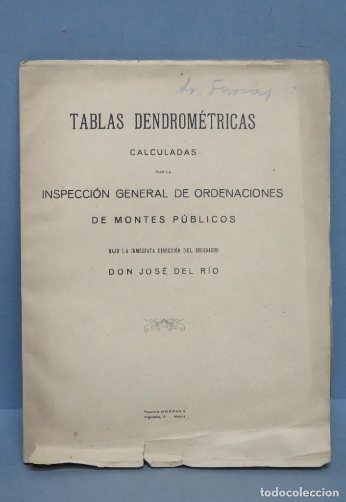 Libros antiguos: TABLAS DENDROMETRICAS. JOSE DEL RIO - Foto 1