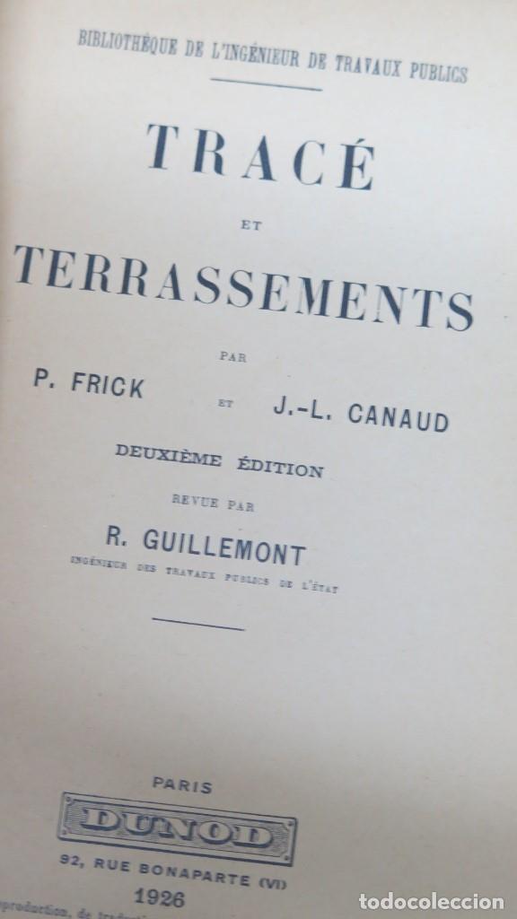 Libros antiguos: 1926.- TRACE DE TERRASSEMENTS. VV.AA - Foto 2