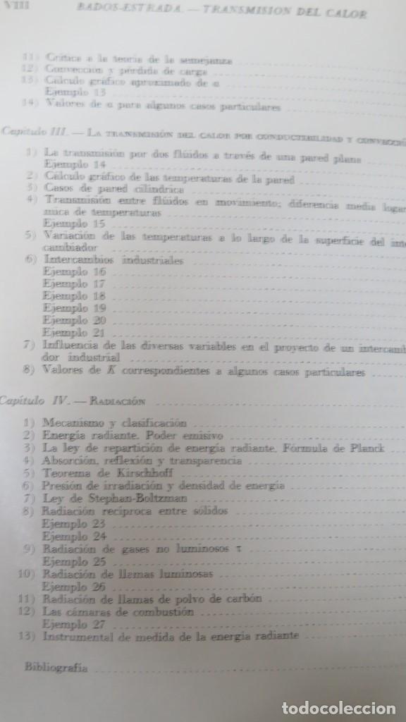 Libros antiguos: TRANSMISION DEL CALOR. BADOS-ESTRADA - Foto 3