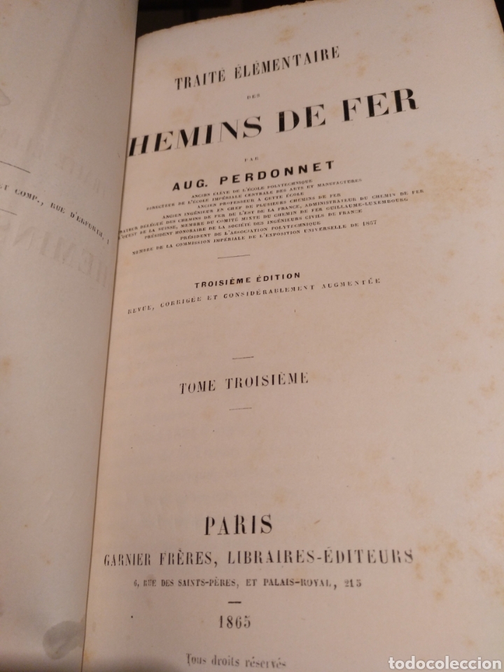 Libros antiguos: 1865. Tratado de locomotoras - Foto 2