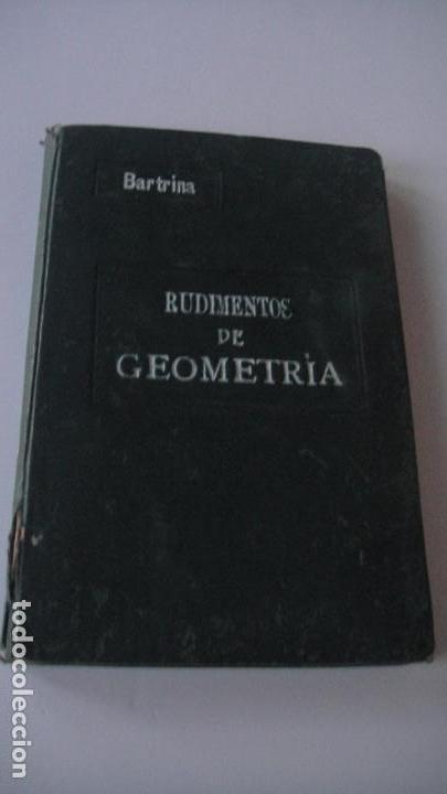 Libros antiguos: Rudimentos de Geometr&iacute;a - Foto 1