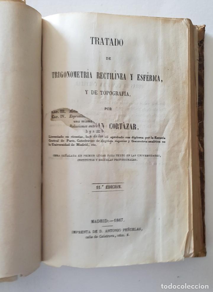 Libros antiguos: Tratado de Geometr&iacute;a Elemental de Juan Cortazar - Foto 4