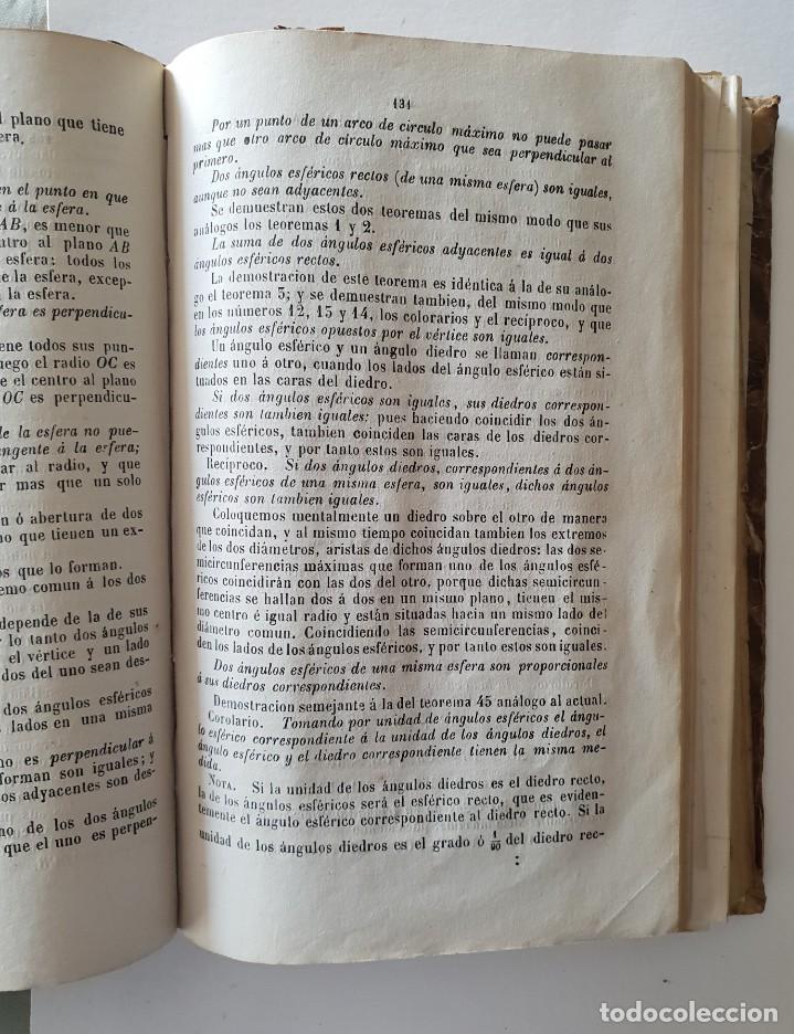 Libros antiguos: Tratado de Geometr&iacute;a Elemental de Juan Cortazar - Foto 5