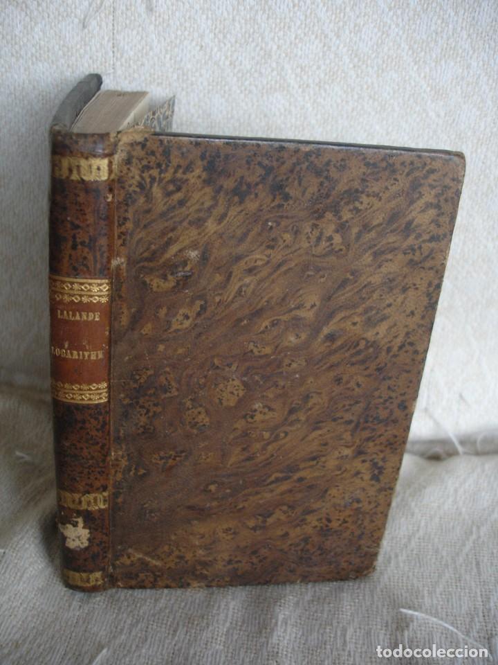 Libros antiguos: Tables de logarithmes - Foto 1
