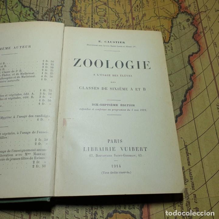 Libros antiguos: ZOOLOGIE. E. CAUSTIER. VUIBERT PARIS 1914. EN FRANC&Eacute;S. - Foto 3