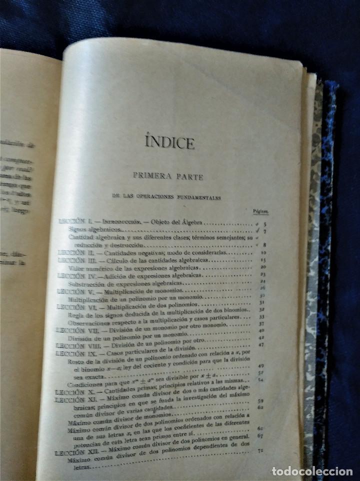 Libros antiguos: Lecciones de &Aacute;lgebra Tomo I, S&aacute;nchez Vidal, 1924 - Foto 6