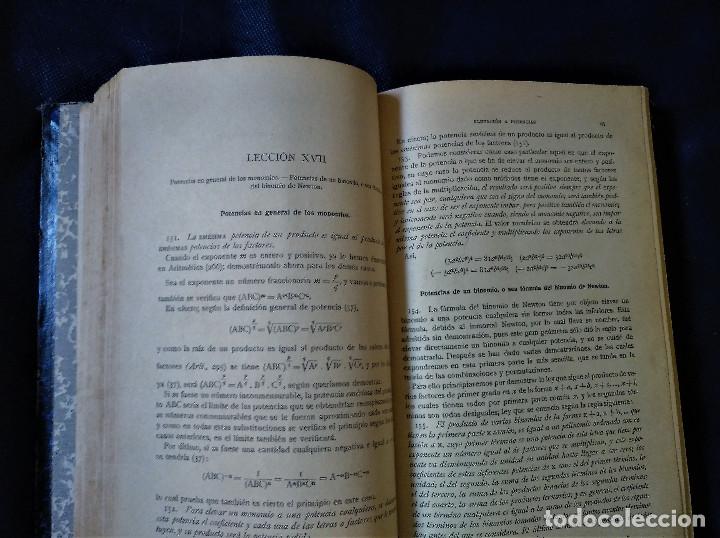 Libros antiguos: Lecciones de &Aacute;lgebra Tomo I, S&aacute;nchez Vidal, 1924 - Foto 8