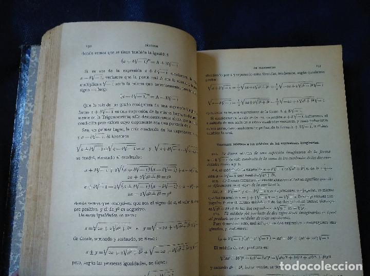 Libros antiguos: Lecciones de &Aacute;lgebra Tomo I, S&aacute;nchez Vidal, 1924 - Foto 10