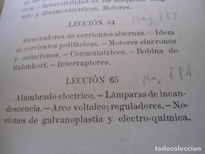 Libros antiguos: ANTIGUO PROGRAMA DE ESTUDIOS DE FISICA A&Ntilde;O 1914 - Foto 7