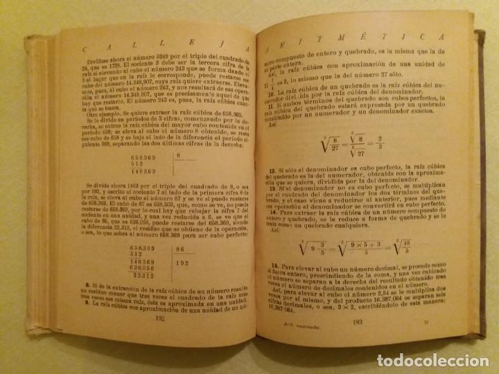 Libros antiguos: ARITM&Eacute;TICA RAZONADA. CALLEJA. 1916. - Foto 6