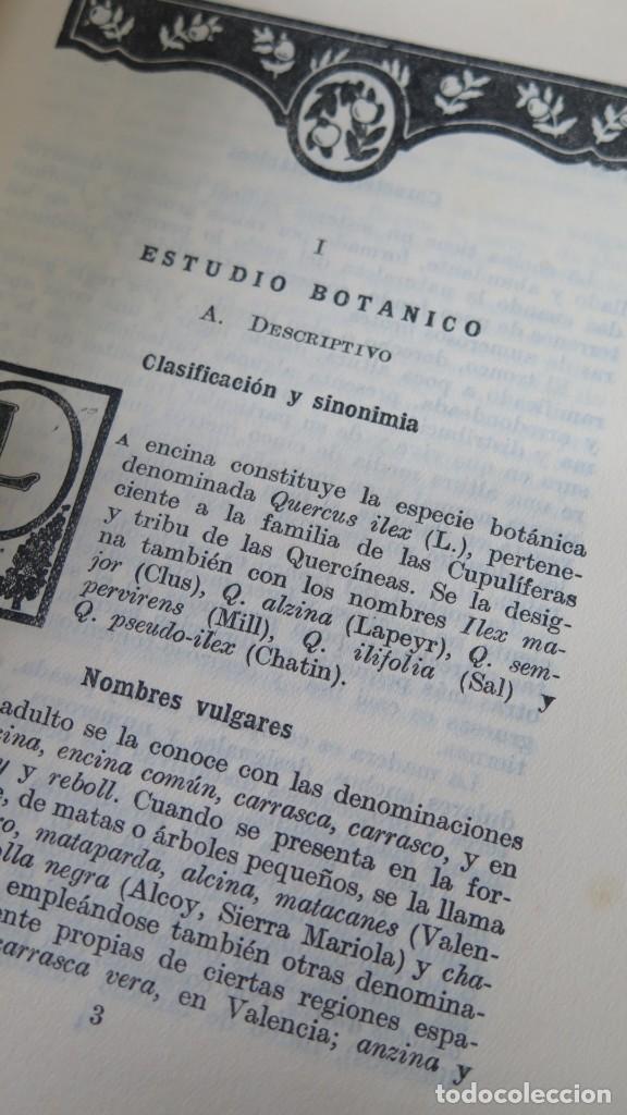 Libros antiguos: LA ENCINA Y SU EXPLOTACI&Oacute;N - Foto 3