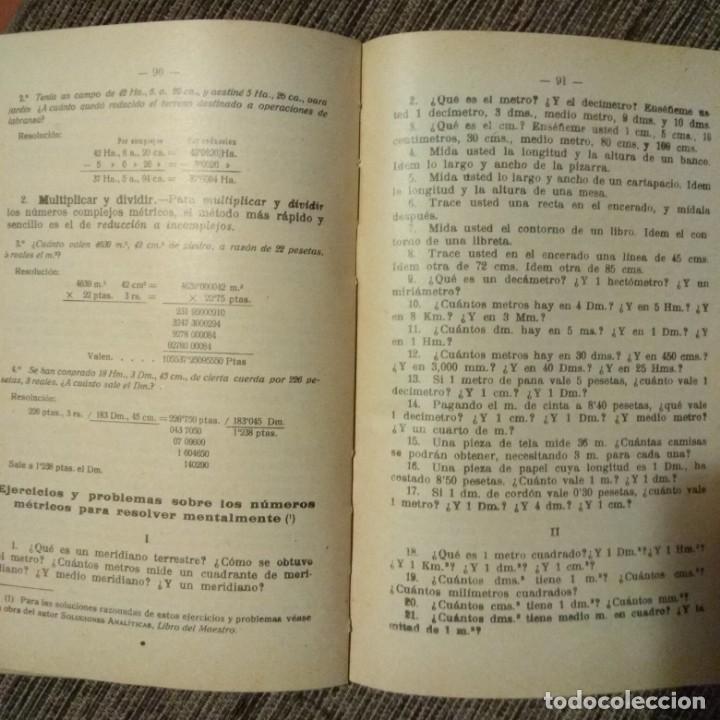 Libros antiguos: Lecciones de aritm&eacute;tica, a&ntilde;o 1927. - Foto 3