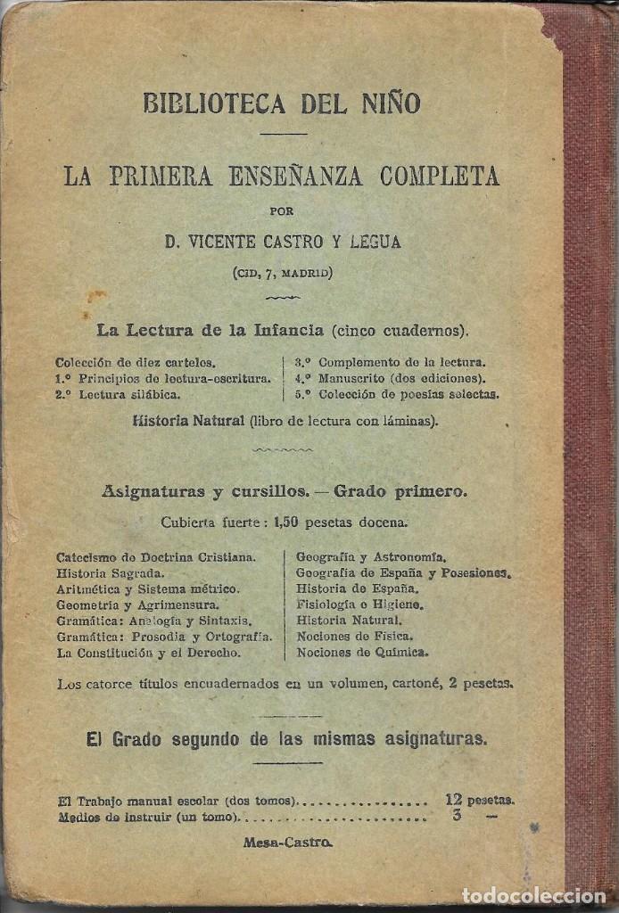 Libros antiguos: historia natural grado segundo 1918 - Foto 2