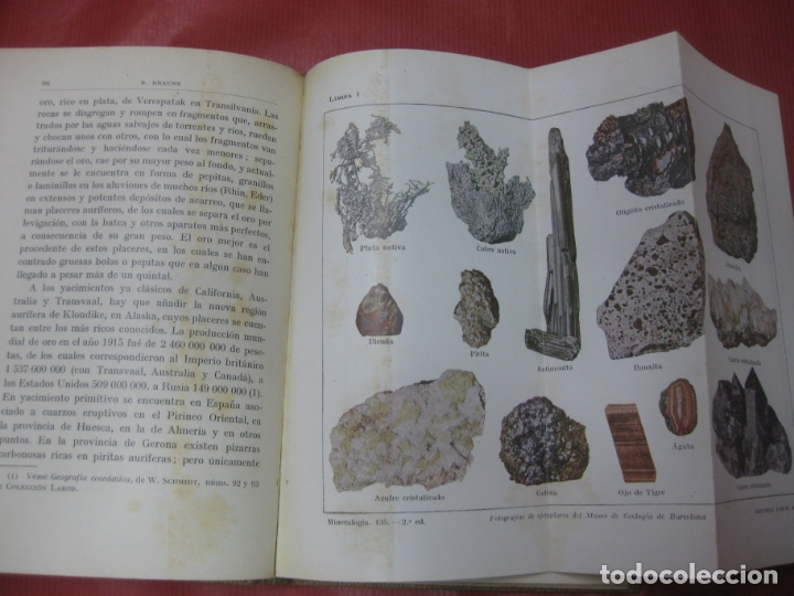 Libros antiguos: MINERALOGIA. R. BRAUNS. EDITORIAL LABOR 1935. - Foto 3
