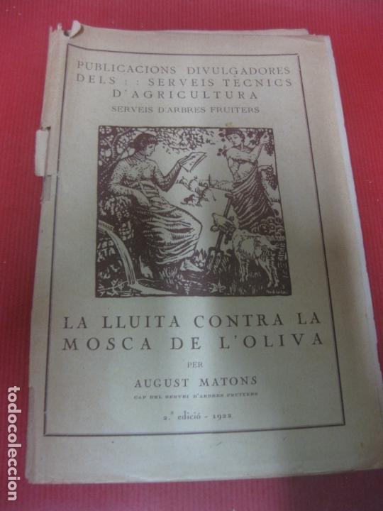 Libros antiguos: LA SANSA COM ADOB. AUGUST MATONS. MANCOMUNITAT DE CATALUNYA 1923. - Foto 1