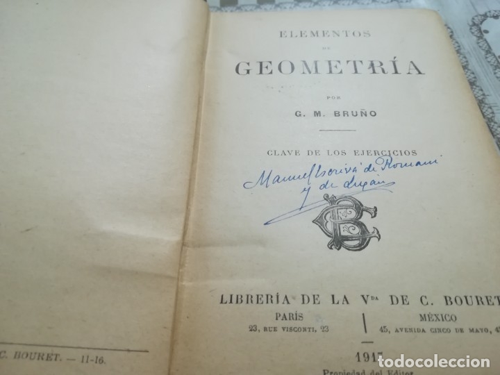 Libros antiguos: Elementos de geometr&iacute;a. Libro del maestro - G.M. Bru&ntilde;o - 1917 - Foto 5