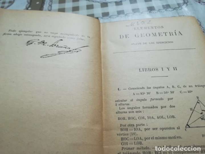 Libros antiguos: Elementos de geometr&iacute;a. Libro del maestro - G.M. Bru&ntilde;o - 1917 - Foto 6
