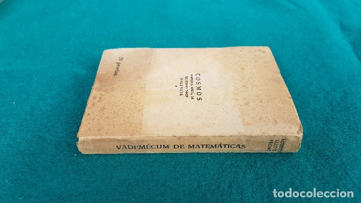 Libros antiguos: LIBRO VADEMECUM DE MATEMATICAS - 2&ordf; EDICION - COSMOS - Foto 6