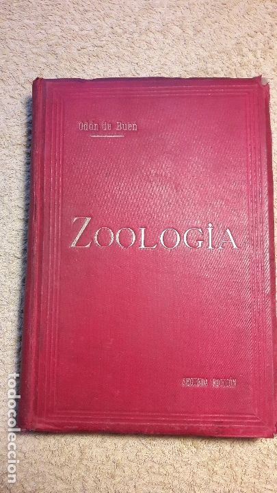Libros antiguos: Zoolog&iacute;a    de Od&oacute;n de Buen       a&ntilde;o 1895 - Foto 1
