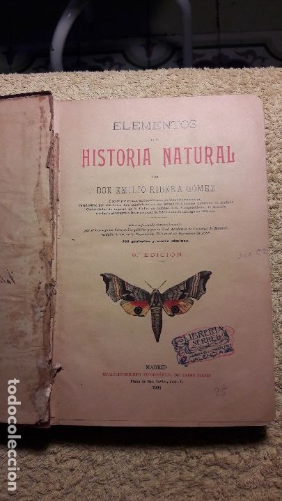 Libros antiguos: Historia Natural                          E-- Ribera - Foto 2