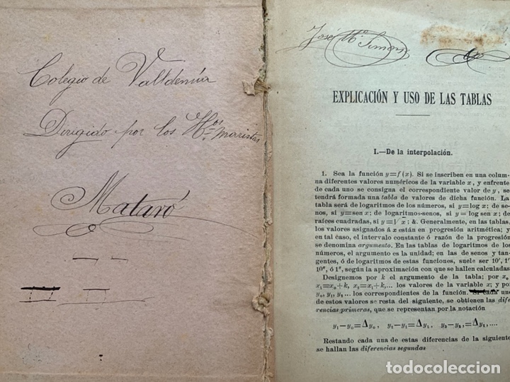 Libros antiguos: L- Tabla de Logaritmos, Bartrina - Foto 2
