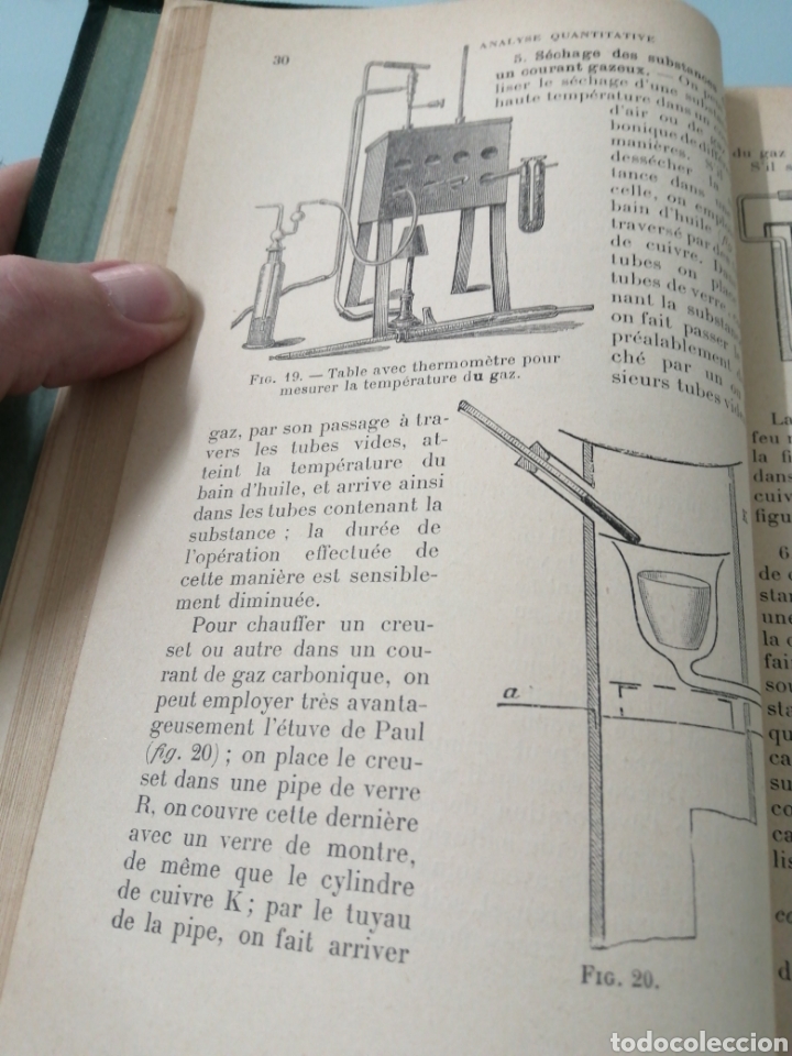 Libros antiguos: ANALYSE QUANTITATIVE VOL II. TREADWEL. PAR&Iacute;S, 1912. ED. H. DUNOUD ET E. PINAT. - Foto 5