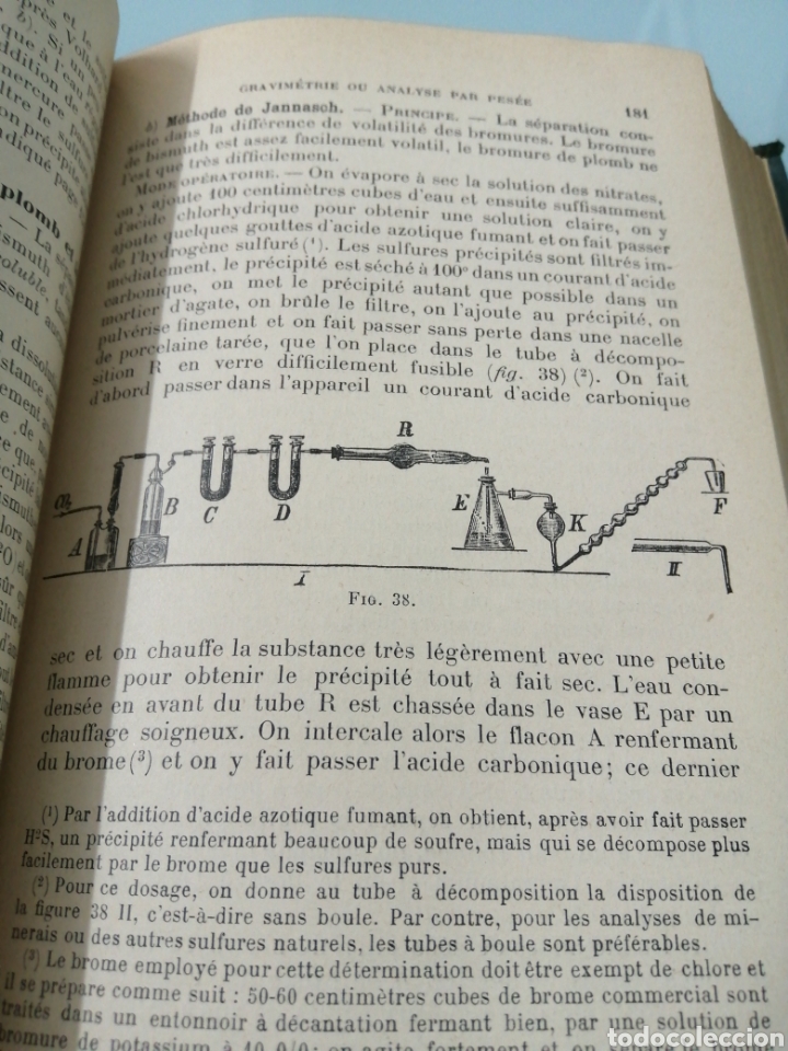 Libros antiguos: ANALYSE QUANTITATIVE VOL II. TREADWEL. PAR&Iacute;S, 1912. ED. H. DUNOUD ET E. PINAT. - Foto 7