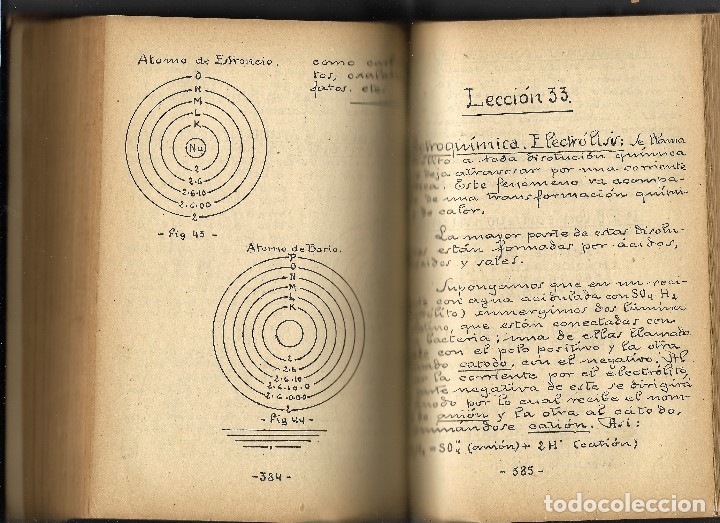 Libros antiguos: ANTIGUO LIBRO MANUSCRITO DE FISICA CON FORMULAS Y DIBUJOS. - Foto 3 - 180080965